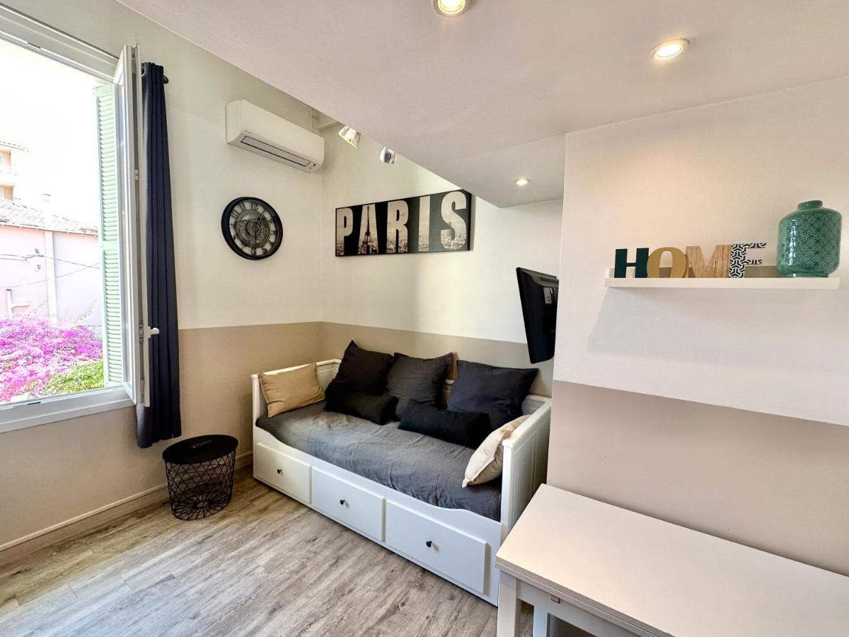 Studio Avec Clim A 100M Plage - 15Min Centre Ville Nisa Exterior foto
